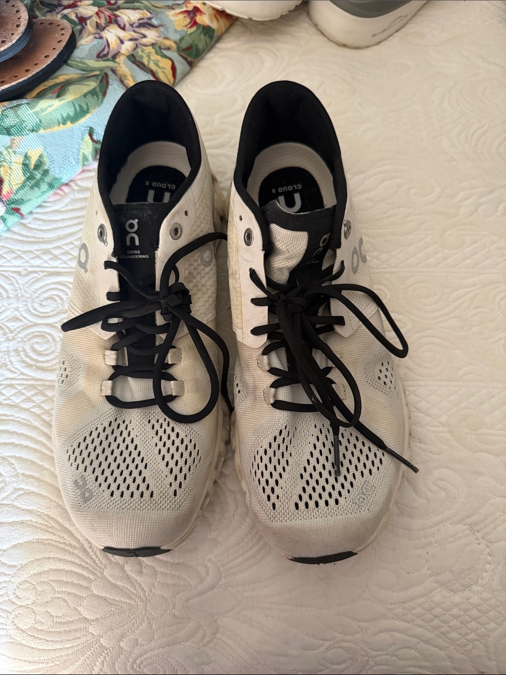 On Running Women's White and Black Cloud X2 Running Shoes
